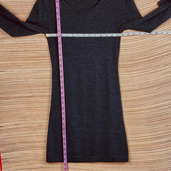Theory Jiya B New Steady Wool Blend Sweater Dress In Charcoal Gray Size P/TP - 0 - Picture 10 of 11
